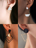 New Fashion Round Dangle Drop Korean Earrings