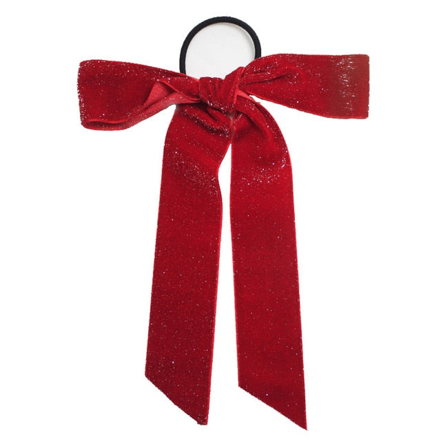 1pc Women's Red Accessory Velvet Retro And Elegant Style Double-layer Bow  Hair Scrunchie For Ponytail Or Bun. Suitable For Daily Travel, Office  Commute, Vacation, Autumn And Winter Seasons And Any Occasion.