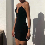Spaghetti Strap Sexy Cut-Out 2021 Summer Mini Dress