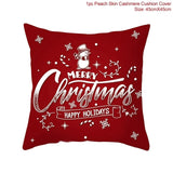 Santa Claus Reindeer Pillow Case Christmas