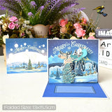 Merry Christmas Cards Christmas   Cut New Year Greeting Cards