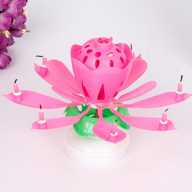 Rotating Happy Birthday Musical Candle