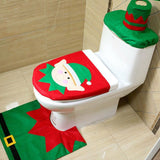 Christmas Toilet Seat & Cover Santa Claus Bathroom Mat 2020