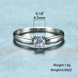 Crystal Solitaire Rings For Women