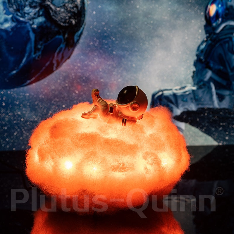 Colorful Clouds Astronaut Lamp Night Light