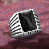 Black Square Ring Classic Ring Jewelry