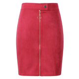 Suede Mini Pencil Skirts 2021
