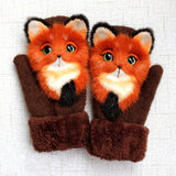Warm Kids Gloves Winter Finger Mittens Ski Gloves