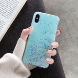 Glitter Star Silicone Case For iPhone 11 Pro XS X XR Max