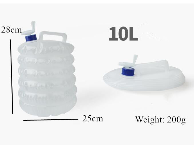 Collapsible Water Container Portable Folding Camping Water Carrier with Tap for Camping
