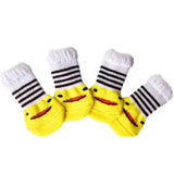 4pcs Warm Puppy Dog Socks Knits Socks