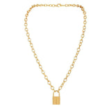 Punk Gold Thick Chain Necklac
