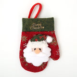 Santa Reindeer Christmas Pocket Fork Knife Cutlery Holder Bag