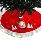 White Plush Christmas Tree Fur Carpet Merry Christmas 